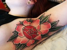 Rose Armpit Tattoo