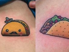 Funny Food Designs Tattoos