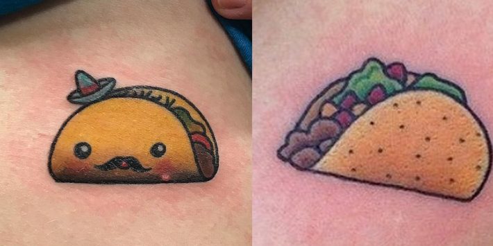 Funny Food Designs Tattoos